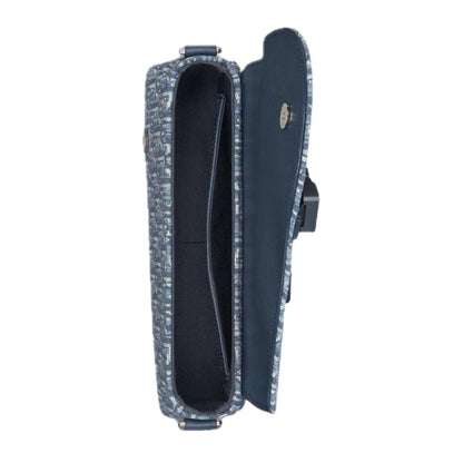 Dior Monogram Saddle Messenger Bag Blue