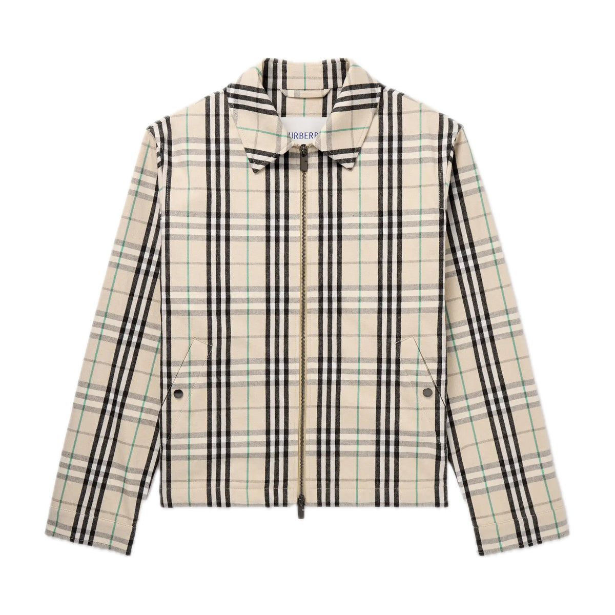 Burberry Checked Zipped Overshirt