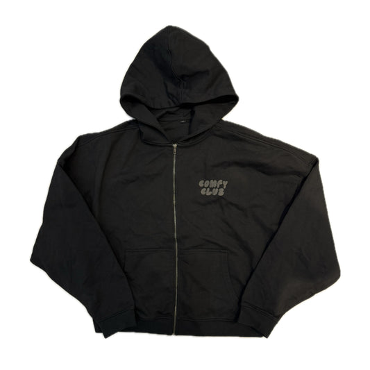 Nina Janova Comfy Club Zip Hoodie Black/Black