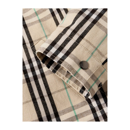 Burberry Checked Zipped Overshirt