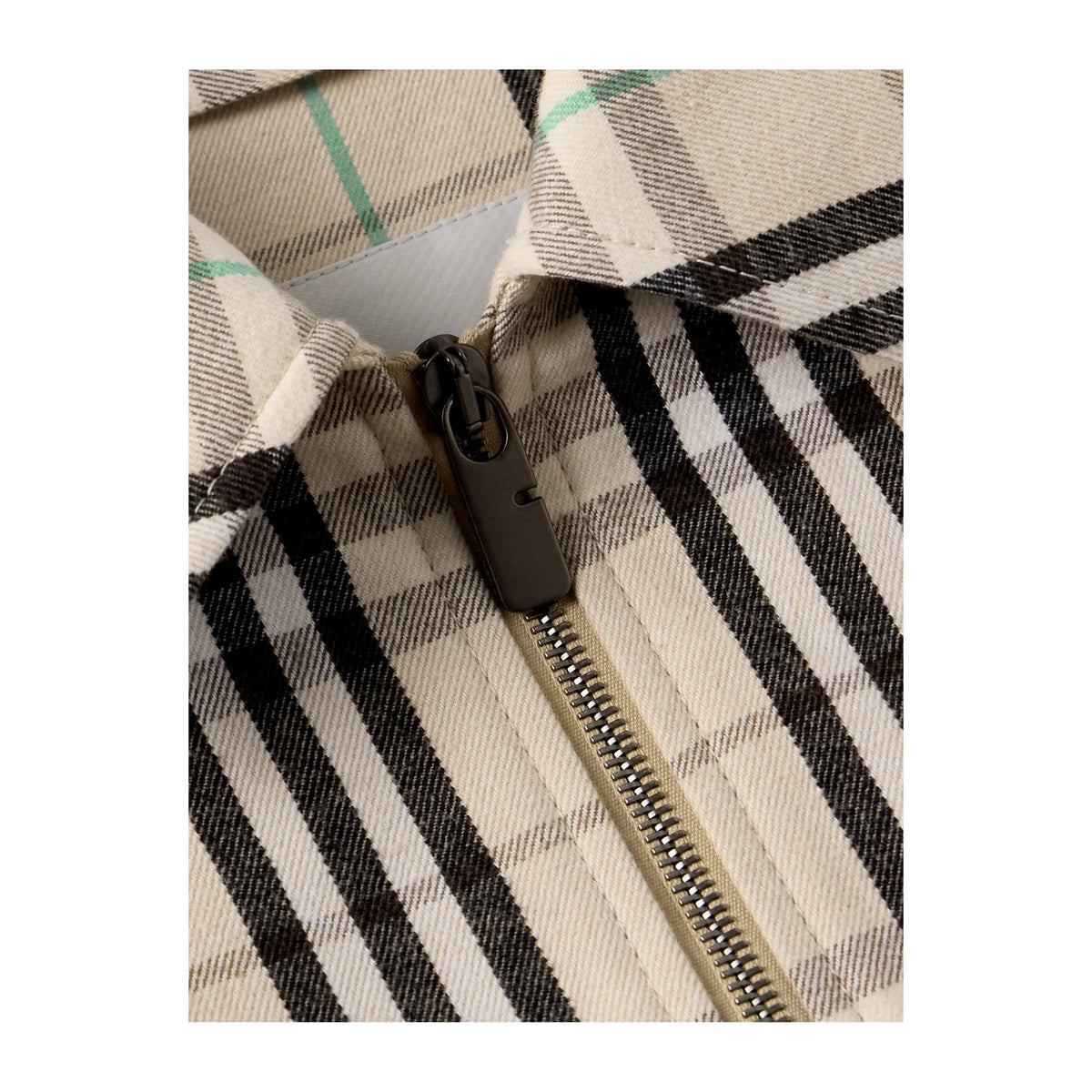 Burberry Checked Zipped Overshirt