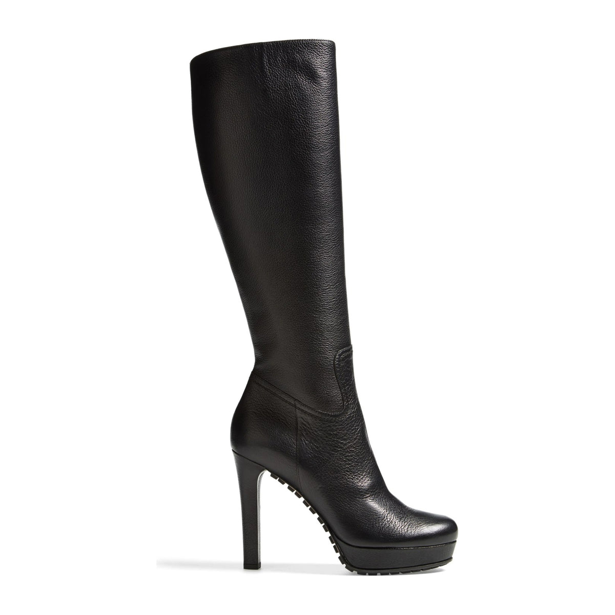 Gucci Anouk Leather Zip Boots Black