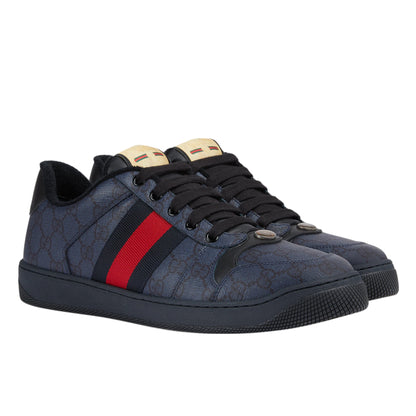 Gucci NY Yankees Baseballkappe mit besticktem Schmetterling, Blau