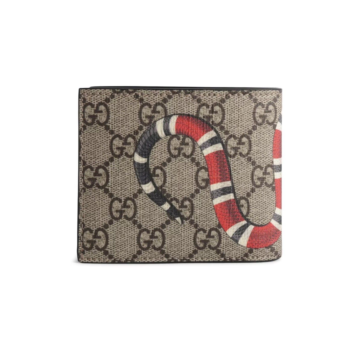 Gucci Bifold Wallet GG Supreme Kingsnake (8 Card Slot)