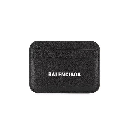 Balenciaga Cash Logo Card Holder Black/White