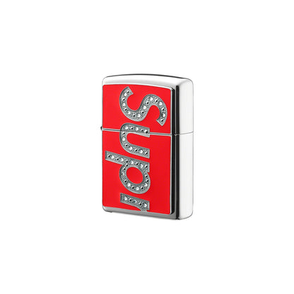 Supreme Logo Zippo Rot