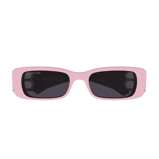 Balenciaga Dynasty Rectangle Sunglasses Pink/Grey