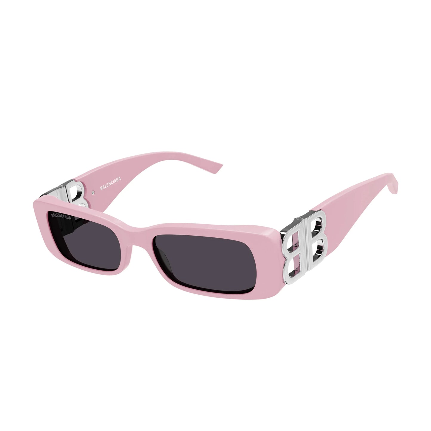 Balenciaga Dynasty Rectangle Sunglasses Pink/Grey