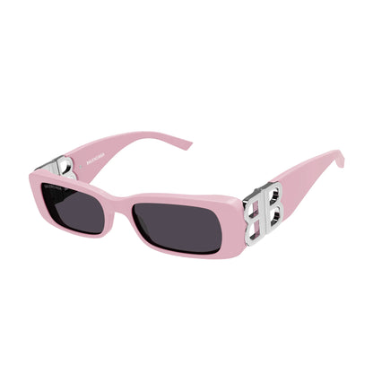 Balenciaga Dynasty Rectangle Sunglasses Pink/Grey