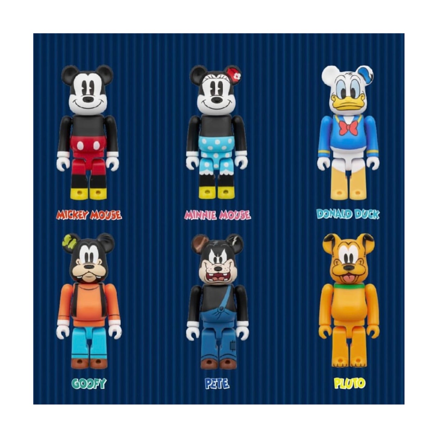 Bearbrick Chase Disney Mickey Mouse ＆ Friends Sealed Case 100%