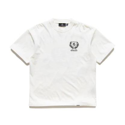 Represent Crest Tee Flat White
