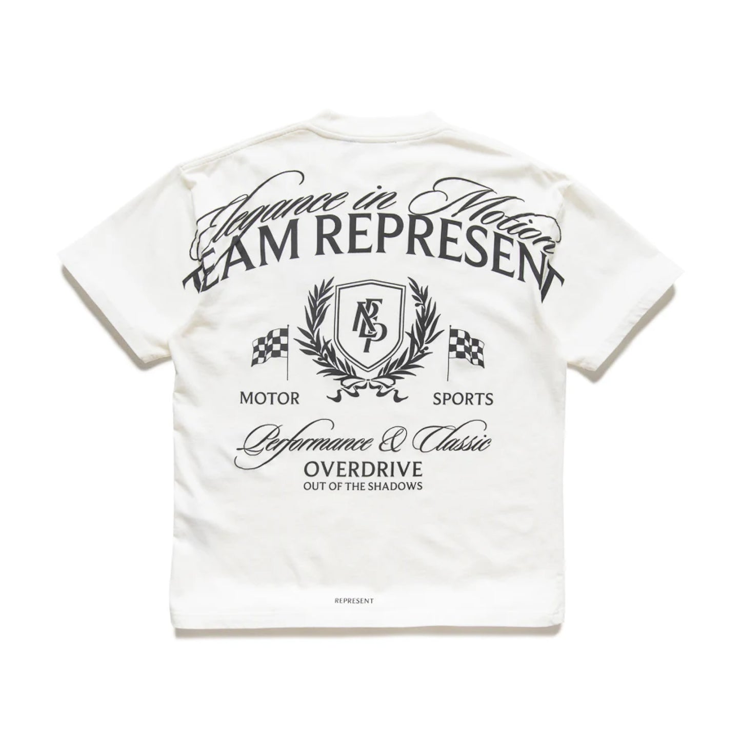 Represent Crest Tee Flat White