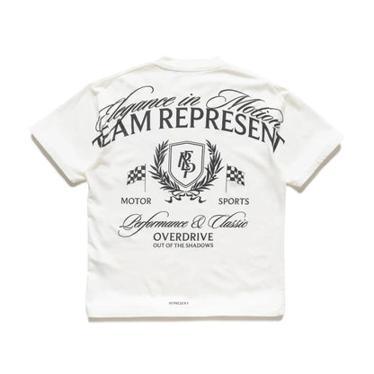 Represent Crest Tee Flat White