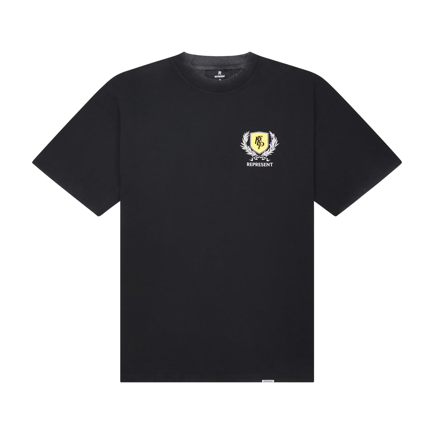 Represent Crest Tee Vintage Black