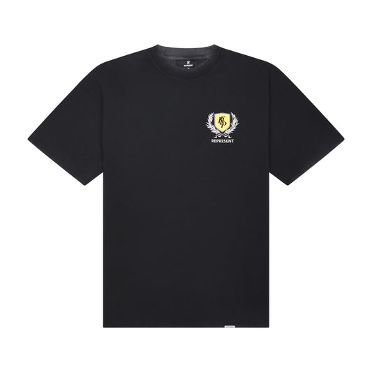 Represent Crest Tee Vintage Black