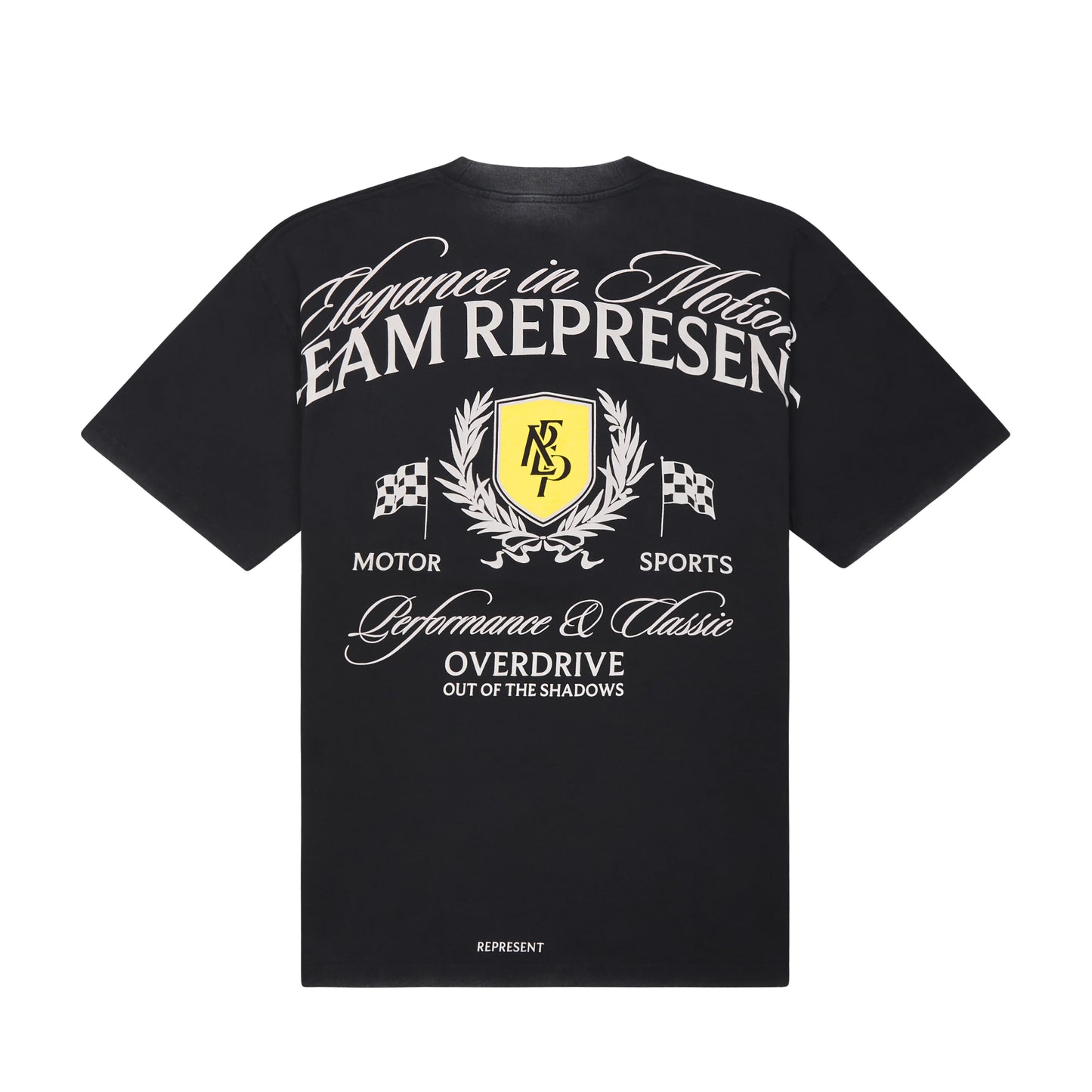 Represent Crest Tee Vintage Black
