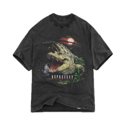 Represent Destructive Appetite Tee Vintage Grey