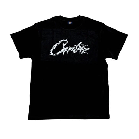 Corteiz Fiery Logo Tee Black