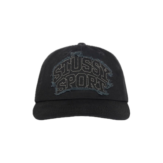 Stussy Sport Mid-Depth Sport Patch Snapback Black