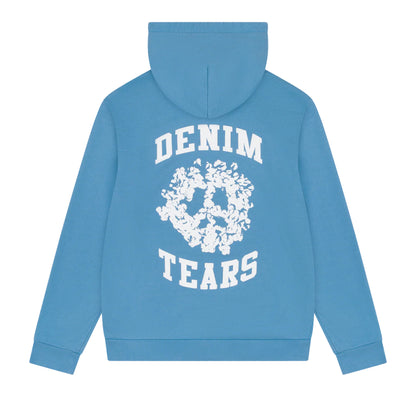 Denim Tears University Zip Hoodie Light Blue