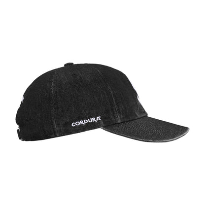 Supreme Cordura® Denim S Logo 6-Panel Cap Black