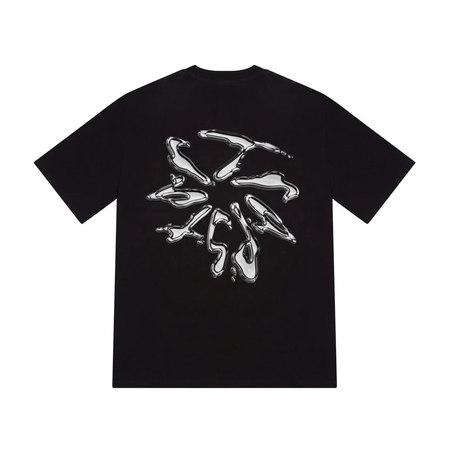Trapstar Liquid Chrome Tee Black
