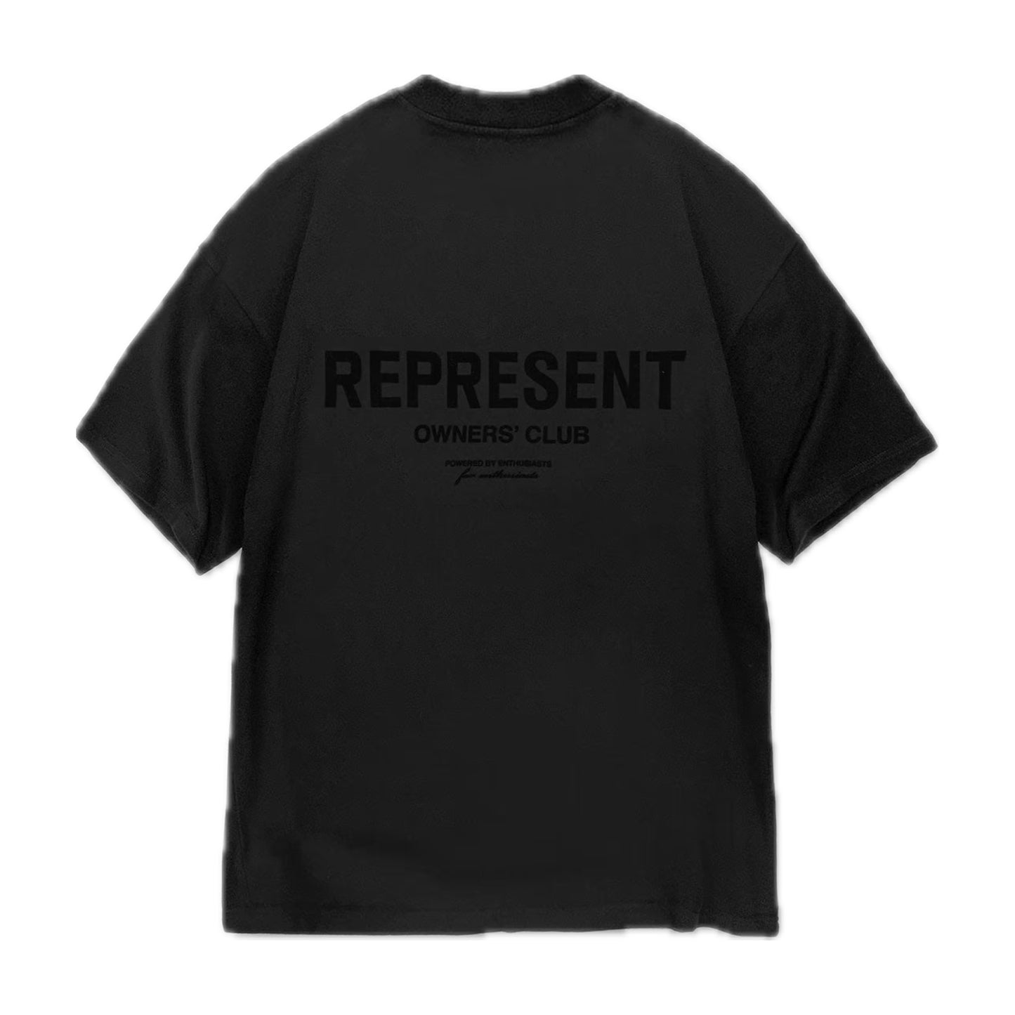 Represent Owners Club Flocked Tee Black