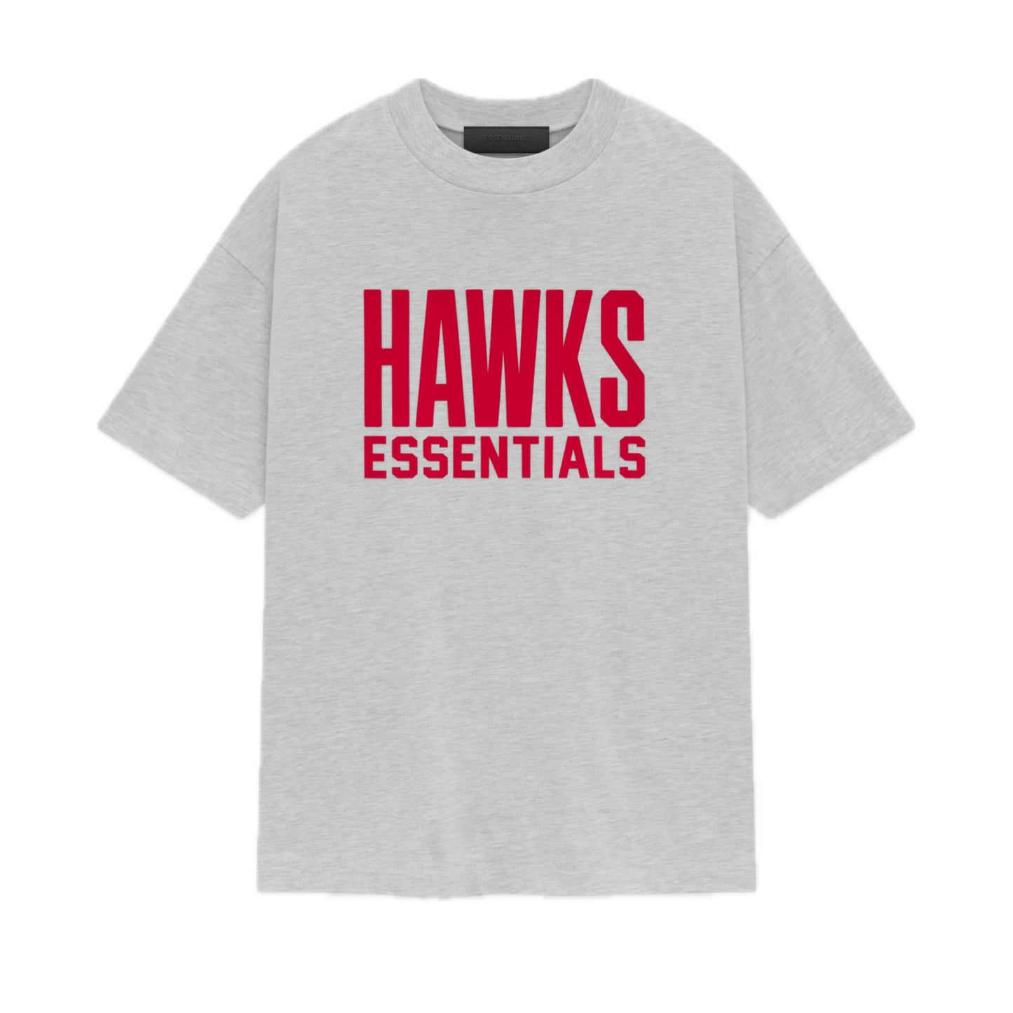 Fear of God Essentials x NBA Hawks Tee Light Heather Grey