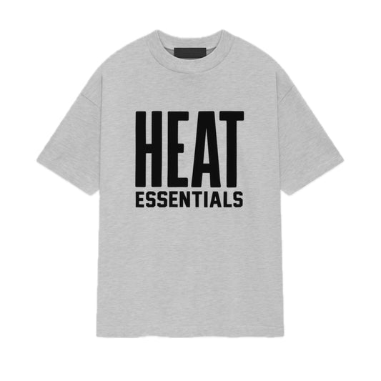 Fear of God Essentials x NBA Heat Tee Light Heather Grey