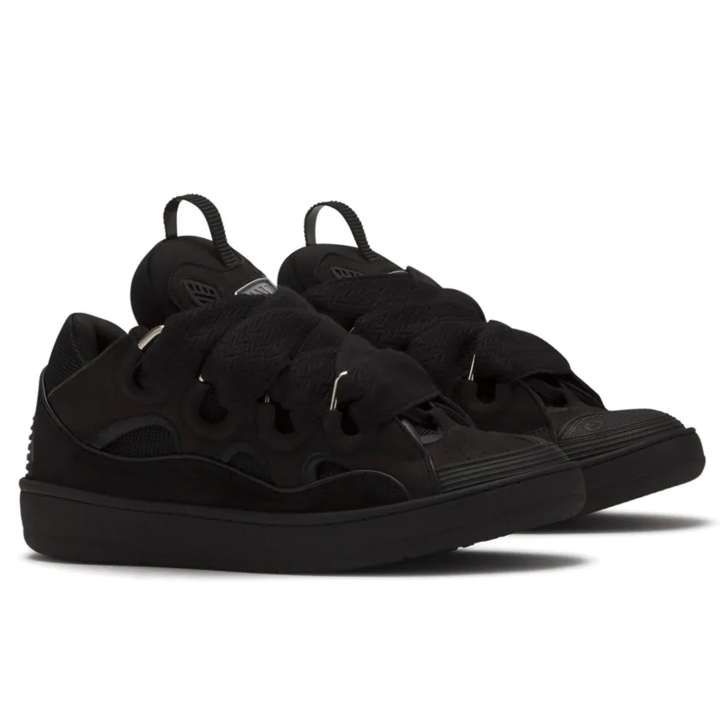 Lanvin Leather Curb Triple Black