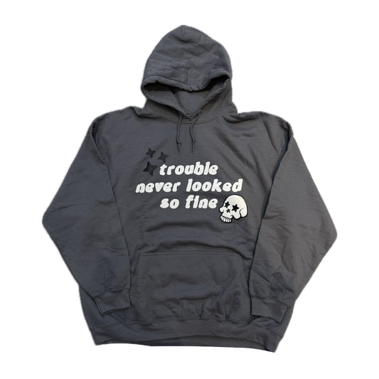 Nina Janova Comfy Club Puff Hoodie Grey