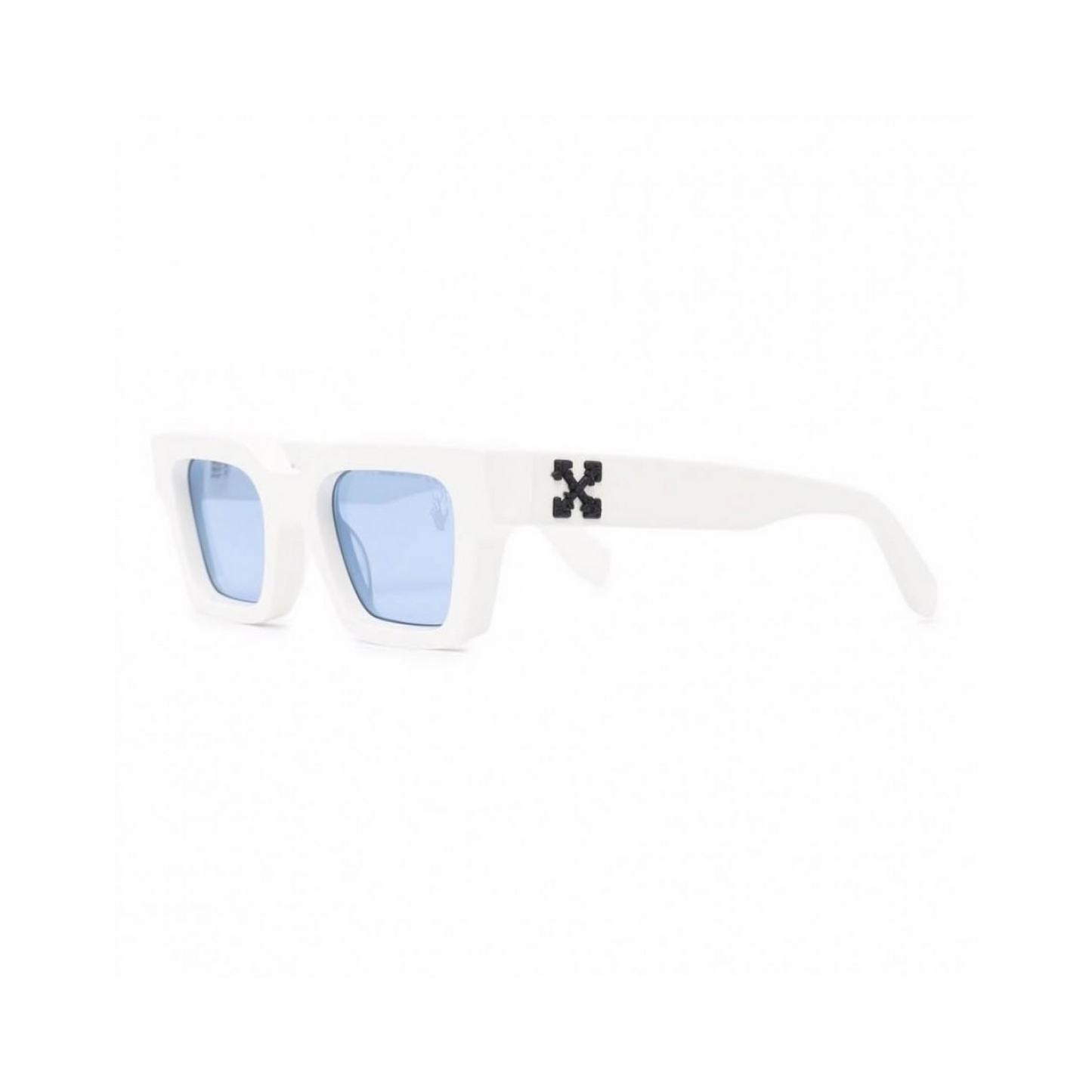 Off-White Virgil Square Frame Sunglasses White/Blue Off-White