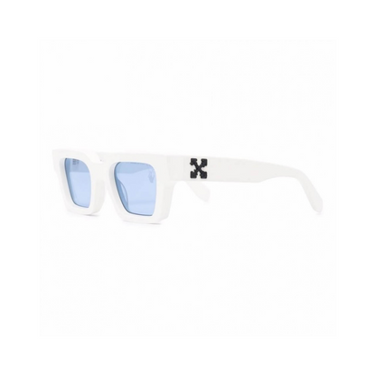 Off-White Virgil Square Frame Sunglasses White/Blue Off-White