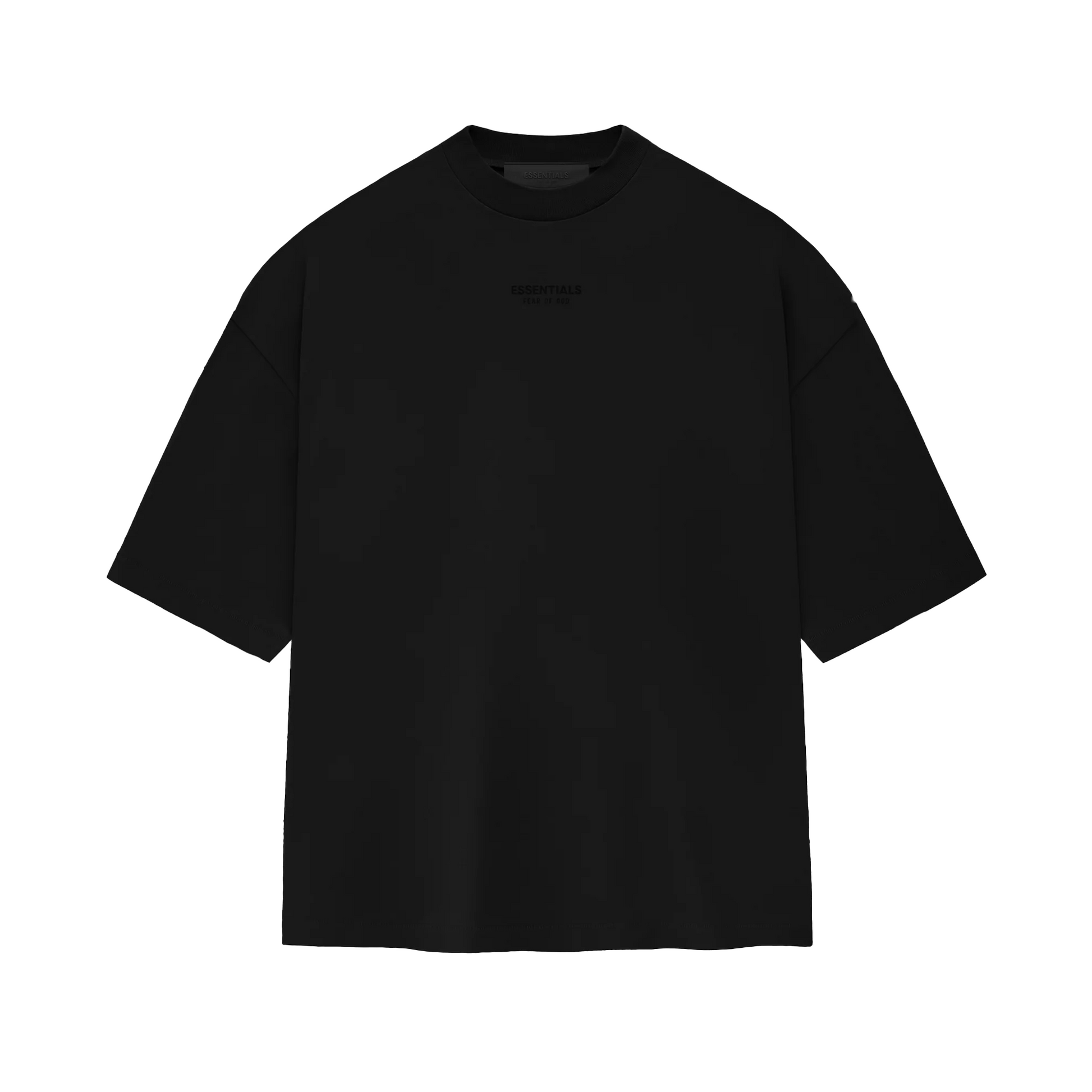Essentials: Black Mock Neck Sweatshirt, SSENSE