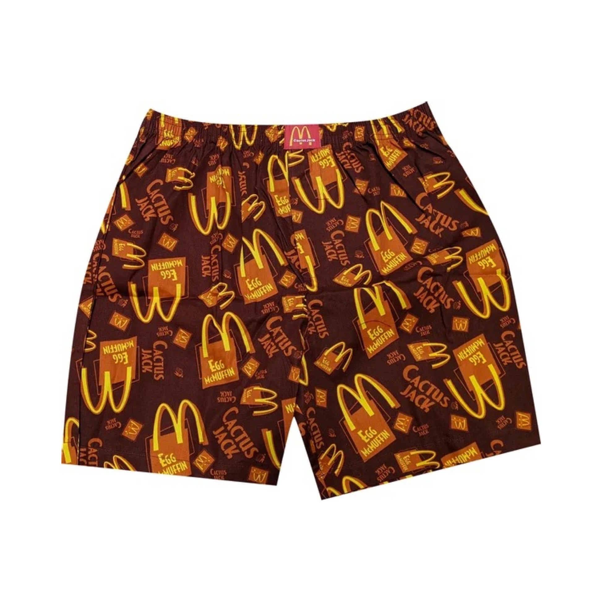 Travis Scott x McDonald's Cactus Jack Breakfast Boxers Brown Travis Scott