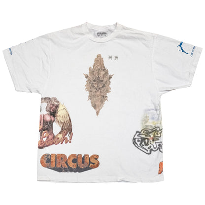 Travis Scott Utopia Circus Maximus Euro Tour See The Future Tee White