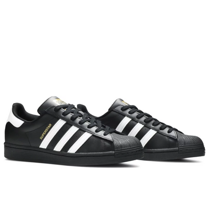 Adidas Superstar Core Black White Gold