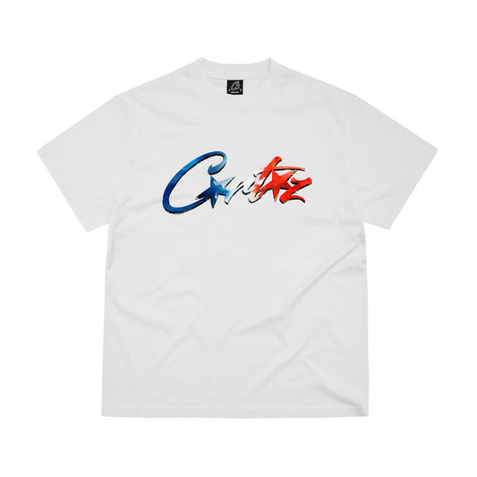 Corteiz Francais Allstarz Tee White