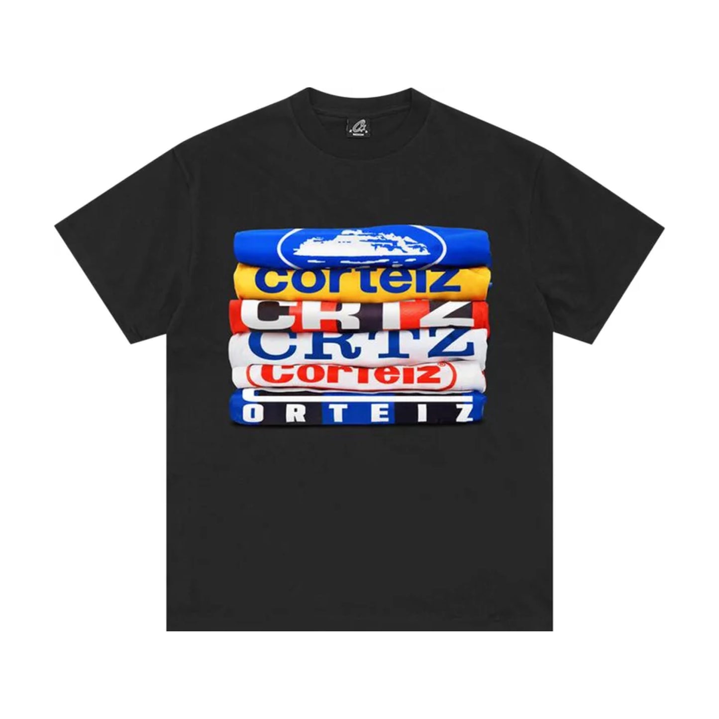 Corteiz Stack Tee Black