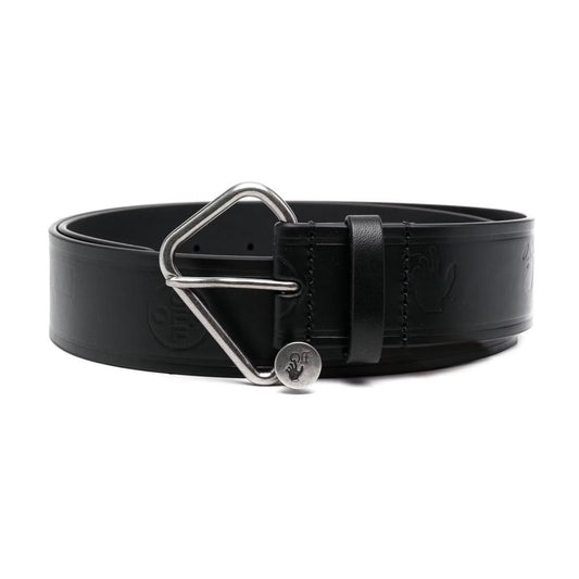 Off-White Embossed Leather Belt