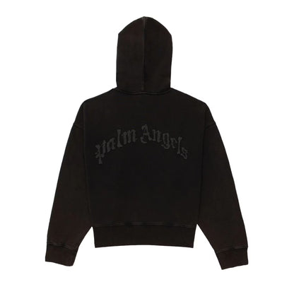 Palm Angels Skeleton Print Hoodie Black