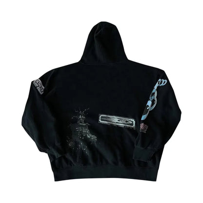 Travis Scott O2 Pure Zip Up Hoodie Black