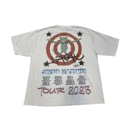 Travis Scott Utopia Circus Maximus 2023 Tour III Tee White