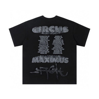 Travis Scott Utopia Circus Maximus 2023 Tour II Tee Black