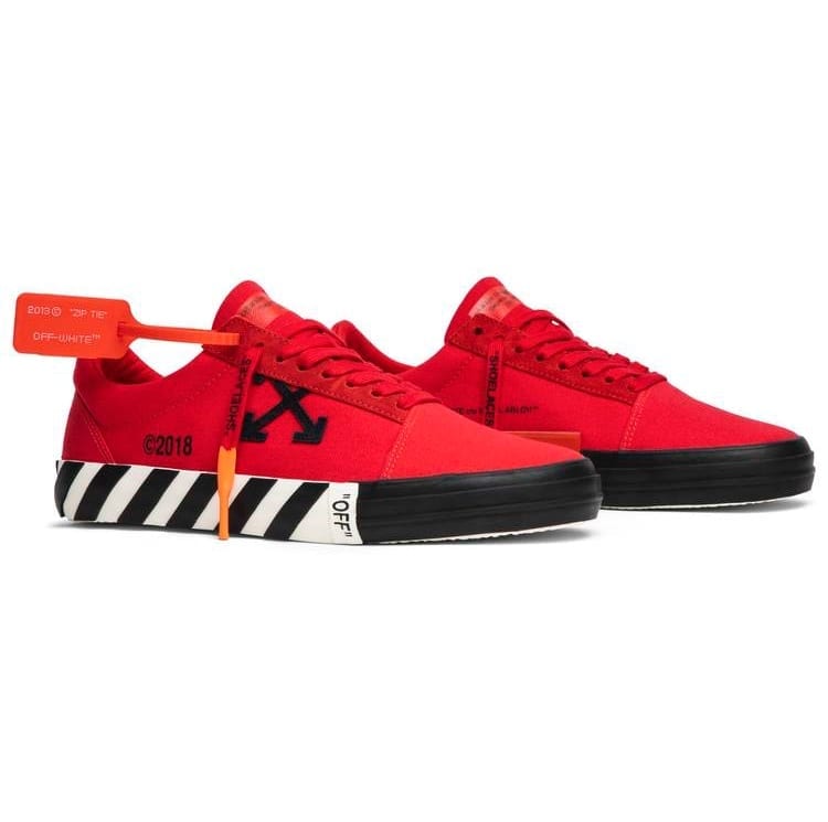 Off white red vulc sale