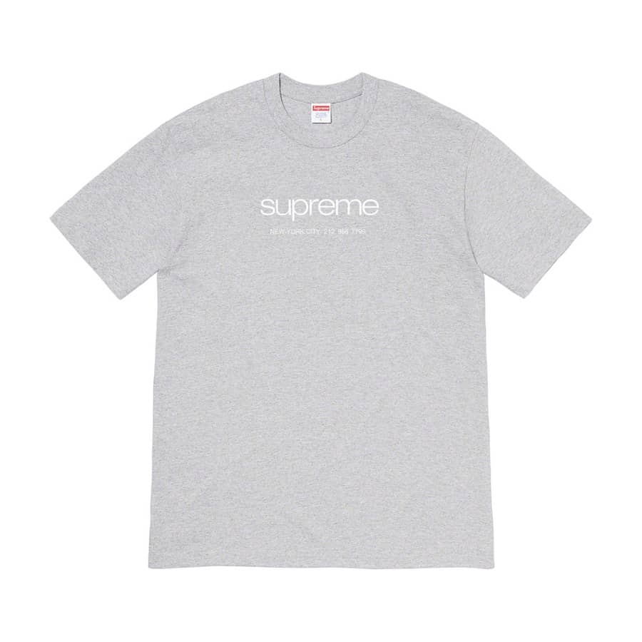 Supreme Shop Tee Heather Grey CRUIZER