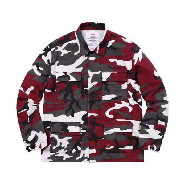 Supreme Hellraiser BDU Shirt Red Camo