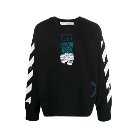 Off-White Dripping Arrows Incompiuto Sweatshirt Black Off-White