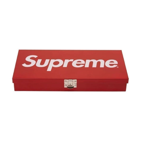 Supreme Large Metal Storage Box Red Supreme