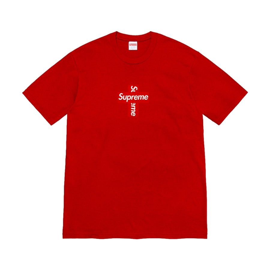 Supreme Cross Box Logo Tee Red Supreme